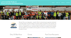 Desktop Screenshot of lancasterpubliceducationfoundation.org